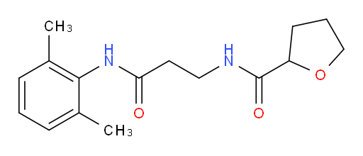 N-(3-((2,6-dimethylphenyl)amino)-3-oxopropyl)tetrahydrofuran-2-carboxamide