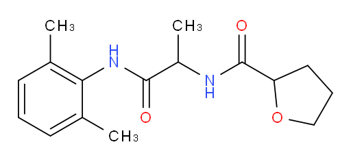 N-(1-((2,6-dimethylphenyl)amino)-1-oxopropan-2-yl)tetrahydrofuran-2-carboxamide