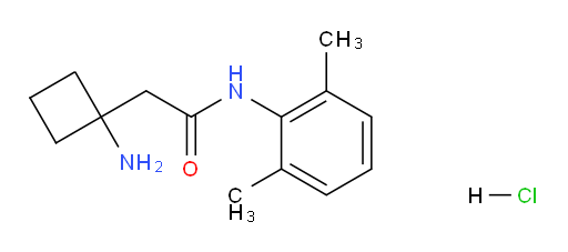 2-(1-aminocyclobutyl)-N-(2,6-dimethylphenyl)acetamide hydrochloride