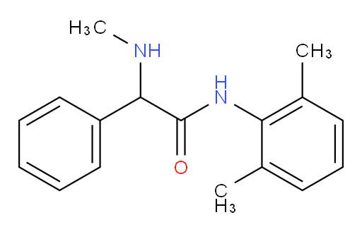 N-(2,6-dimethylphenyl)-2-(methylamino)-2-phenylacetamide