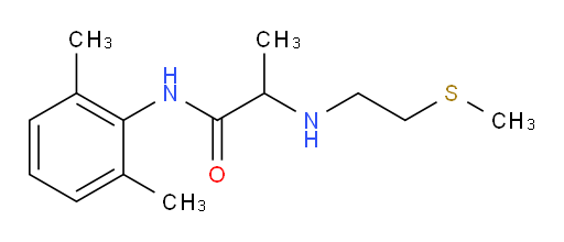 N-(2,6-dimethylphenyl)-2-((2-(methylthio)ethyl)amino)propanamide