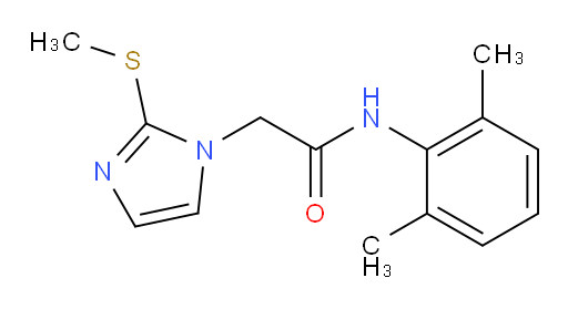 N-(2,6-dimethylphenyl)-2-(2-(methylthio)-1H-imidazol-1-yl)acetamide
