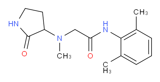 N-(2,6-dimethylphenyl)-2-(methyl(2-oxopyrrolidin-3-yl)amino)acetamide