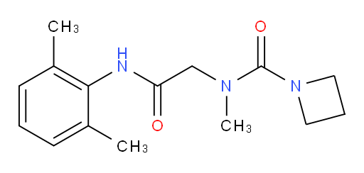 N-(2-((2,6-dimethylphenyl)amino)-2-oxoethyl)-N-methylazetidine-1-carboxamide