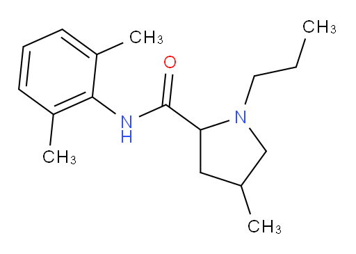 N-(2,6-dimethylphenyl)-4-methyl-1-propylpyrrolidine-2-carboxamide