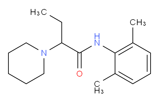 N-(2,6-dimethylphenyl)-2-(piperidin-1-yl)butanamide
