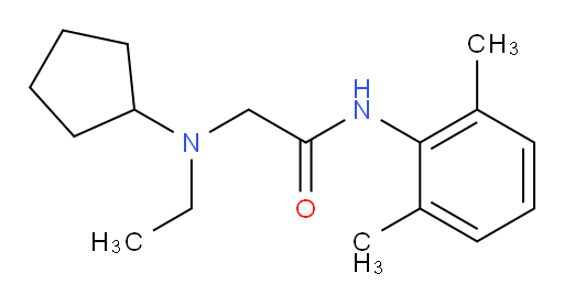 2-(cyclopentyl(ethyl)amino)-N-(2,6-dimethylphenyl)acetamide