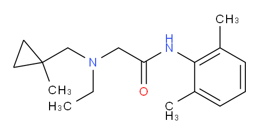 N-(2,6-dimethylphenyl)-2-(ethyl((1-methylcyclopropyl)methyl)amino)acetamide