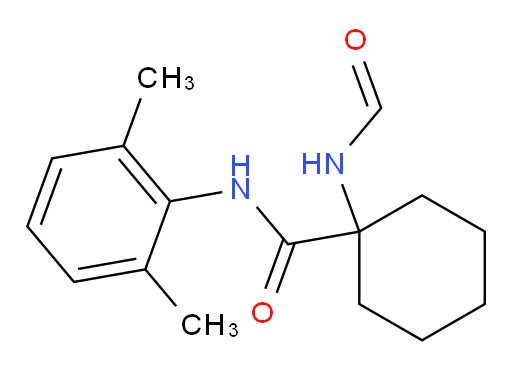 N-(2,6-dimethylphenyl)-1-formamidocyclohexanecarboxamide