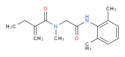 N-(2-((2,6-dimethylphenyl)amino)-2-oxoethyl)-N-methyl-2-methylenebutanamide