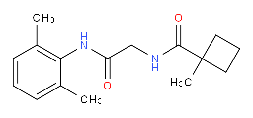 N-(2-((2,6-dimethylphenyl)amino)-2-oxoethyl)-1-methylcyclobutanecarboxamide