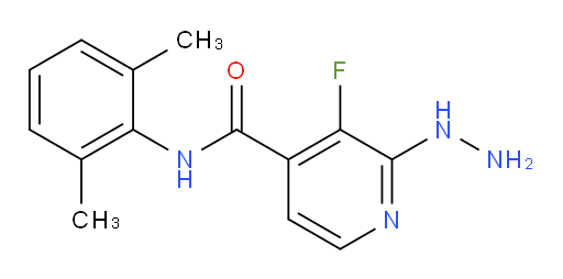 N-(2,6-dimethylphenyl)-3-fluoro-2-hydrazinylisonicotinamide