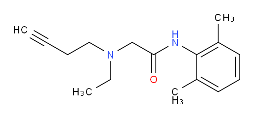2-(but-3-yn-1-yl(ethyl)amino)-N-(2,6-dimethylphenyl)acetamide