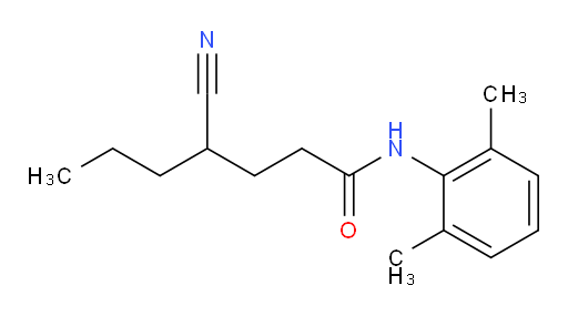 4-cyano-N-(2,6-dimethylphenyl)heptanamide