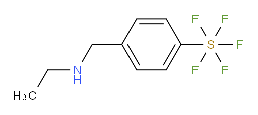 4-((ethylamino)methyl)(pentafluoromercapto)benzene