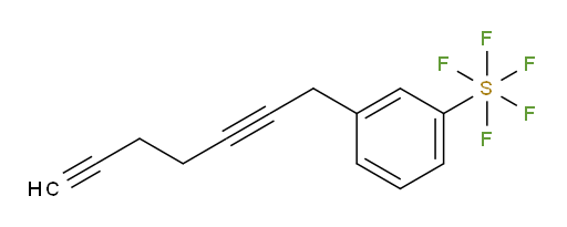 3-(hepta-2,6-diyn-1-yl)(pentafluoromercapto)benzene