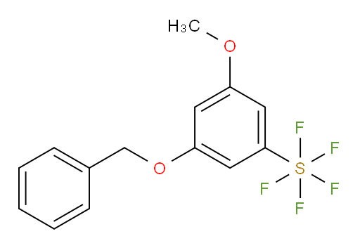 3-(benzyloxy)-5-methoxy(pentafluoromercapto)benzene