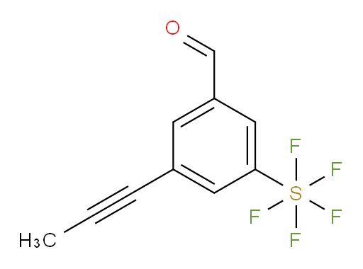 [3-formyl-5-(1-propyn-1-yl)phenyl]sulfur pentafluoride