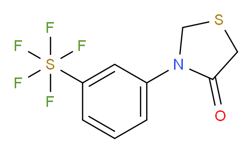[3-(4-oxo-3-thiazolidinyl)phenyl]-sulfur pentafluoride