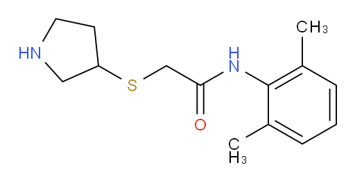 N-(2,6-dimethylphenyl)-2-(pyrrolidin-3-ylthio)acetamide