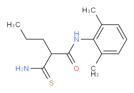 2-carbamothioyl-N-(2,6-dimethylphenyl)pentanamide