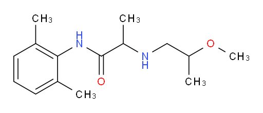 N-(2,6-dimethylphenyl)-2-((2-methoxypropyl)amino)propanamide