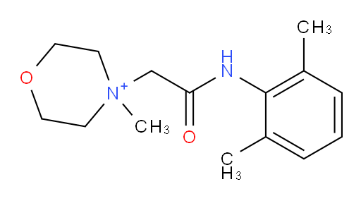 4-(2-((2,6-dimethylphenyl)amino)-2-oxoethyl)-4-methylmorpholin-4-ium