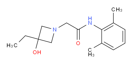 N-(2,6-dimethylphenyl)-2-(3-ethyl-3-hydroxyazetidin-1-yl)acetamide