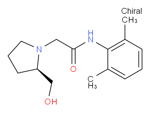 (R)-N-(2,6-dimethylphenyl)-2-(2-(hydroxymethyl)pyrrolidin-1-yl)acetamide