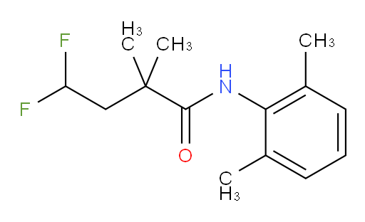 N-(2,6-dimethylphenyl)-4,4-difluoro-2,2-dimethylbutanamide