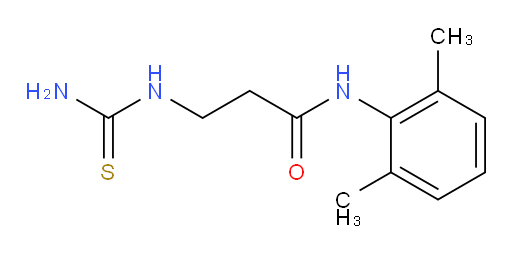 N-(2,6-dimethylphenyl)-3-thioureidopropanamide