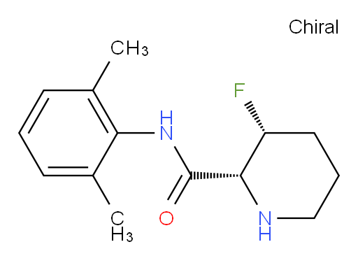(2R,3R)-N-(2,6-dimethylphenyl)-3-fluoropiperidine-2-carboxamide