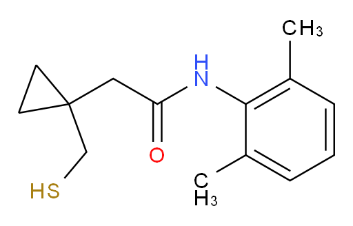 N-(2,6-dimethylphenyl)-2-(1-(mercaptomethyl)cyclopropyl)acetamide