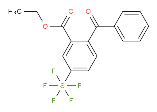 [4-Benzoyl-3-(ethoxycarbonyl)phenyl]sulfur pentafluoride