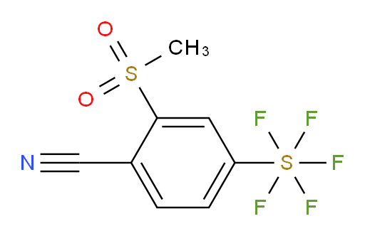 4-(pentafluoromercapto)-2-(methylsulfonyl)benzonitrile