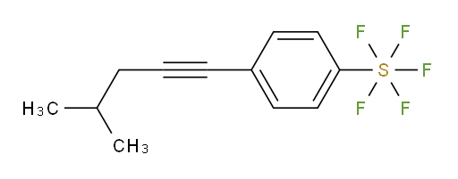 4-(4-methylpent-1-yn-1-yl)(pentafluoromercapto)benzene