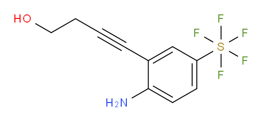 4-(2-amino-5-(pentafluoromercapto)phenyl)but-3-yn-1-ol