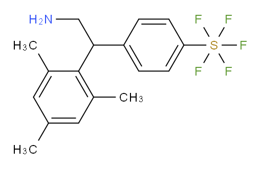 4-(2-amino-1-mesitylethyl)(pentafluoromercapto)benzene