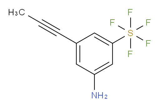 3-amino-5-(prop-1-yn-1-yl)(pentafluoromercapto)benzene