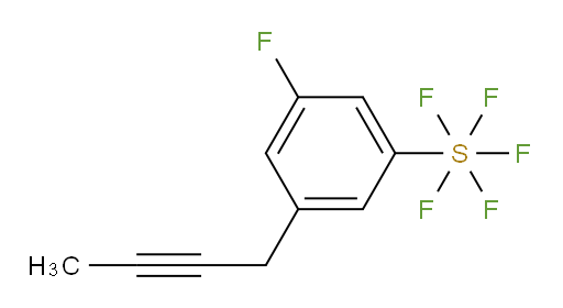 3-(but-2-yn-1-yl)-5-fluoro(pentafluoromercapto)benzene