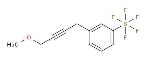 3-(4-methoxybut-2-yn-1-yl)(pentafluoromercapto)benzene