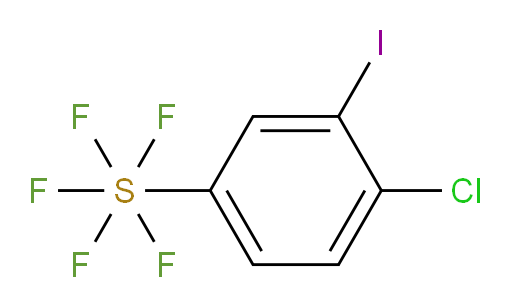 4-chloro-3-iodo(pentafluoromercapto)benzene
