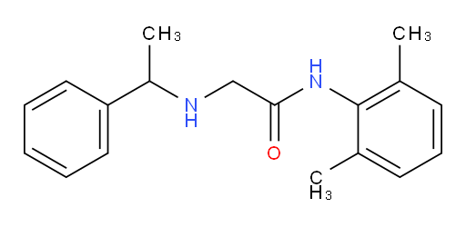 N-(2,6-dimethylphenyl)-2-((1-phenylethyl)amino)acetamide