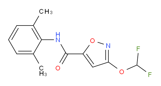 3-(difluoromethoxy)-N-(2,6-dimethylphenyl)isoxazole-5-carboxamide