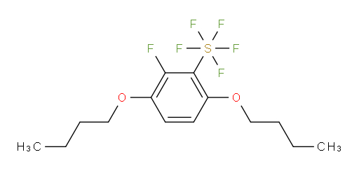 3,6-dibutoxy-2-fluoro(pentafluoromercapto)benzene