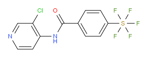N-(3-chloropyridin-4-yl)-4-(pentafluoromercapto)benzamide