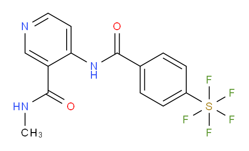 4-(4-(pentafluoromercapto)benzamido)-N-methylnicotinamide