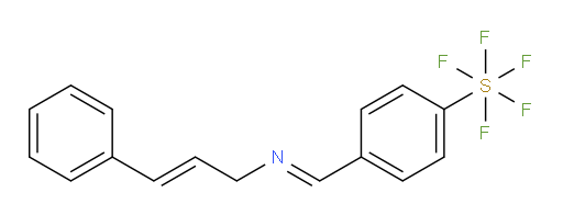 4-((E)-(cinnamylimino)methyl)(pentafluoromercapto)benzene