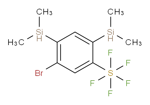 5-bromo-2,4-bis(dimethylsilyl)(pentafluoromercapto)benzene