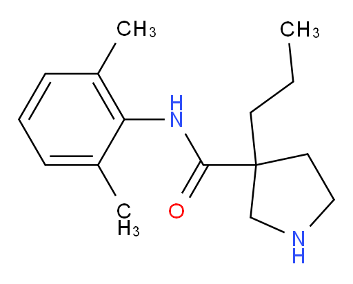 N-(2,6-dimethylphenyl)-3-propylpyrrolidine-3-carboxamide